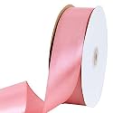 TONIFUL 100 Yard Rose Gold Satin Ribbon 1-1/2 Inch for Gift Wrapping