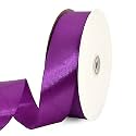 TONIFUL 100 Yard Dark Purple Satin Ribbon 1-1/2 Inch for Gift Wrapping