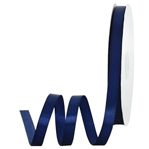 toniful 12 inch x 100yds navy satin ribbon thin solid fabric ribbons for invitation gift wrapping bows craft making floral bouquets valentine39s day wedding party decoration