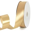 TONIFUL 100 Yard Gold Satin Ribbon 1-1/2 Inch for Gift Wrapping