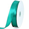 TONIFUL 1 Inch x 100yds Claret Red Satin Ribbon, Thin Solid Color Satin Ribbon for Gift Wrapping, Crafts, Hair Bows Making, Wedding Party Decoration, Invitation Cards, Floral Bouquets, Christmas