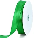 TONIFUL 1 Inch x 100yds Emerald Green Satin Ribbon for Craft, Gift Wrapping