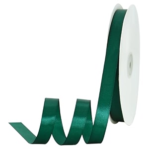 toniful 58 inch x 100yds christmas green satin ribbon thin solid frabic ribbons for sewing craft bows making gift wrapping invitation cards wedding party valentine39s decor
