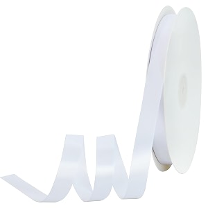 toniful 58 inch x 100yds white satin ribbon thin solid frabic ribbons for sewing craft bows making gift wrapping invitation cards wedding party valentine39s decor