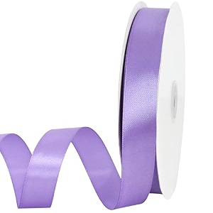 toniful 78 inch x 100yds light purple satin ribbon thin solid frabic ribbons for gift wrapping diy crafts bows invitations floral bouquets christmas wedding party valentine39s decor