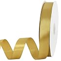 TONIFUL 7/8 Inch x 100yds Gold Satin Ribbon Christmas Gift Wrapping Ribbons