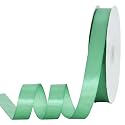 TONIFUL 7/8 Inch x 100yds Sage Satin Ribbon Thin Solid Frabic Ribbons for Gift Wrapping, DIY Crafts Bows, Invitations, Floral Bouquets, Christmas Wedding Party Valentine's Decor