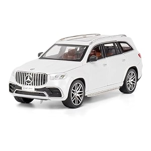 124 scale exclusive alloy metal pull back die-cast car scale model with sound light mini auto toy for kids metal model toy car with sound and light white