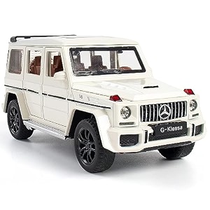 124 scale exclusive alloy metal pull back die-cast car scale model with sound light mini auto toy for kids metal model toy car with sound and light new version big amg g63 -white