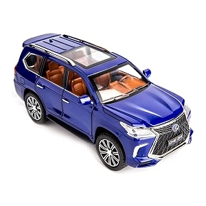 124 scale exclusive alloy metal pull back die-cast car scale model with sound light mini auto toy for kids metal model toy car with sound and light new version lexus ls 570- multicolor