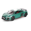 1:24 Scale Exclusive Alloy Metal Pull Back Die-Cast Car Scale Model With Sound Light Mini Auto Toy For Kids Metal Model Toy Car With Sound And Light [New Version] (Dc Audi R8 V10), Multicolor