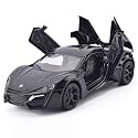 1:24 Scale Exclusive Alloy Metal Pull Back Die-Cast Car Scale Model With Sound Light Mini Auto Toy For Kids Metal Model Toy Car With Sound And Light, Black