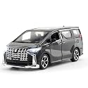 1:24 Scale Exclusive Alloy Metal Pull Back Die-cast Car Scale Model with Sound Light Mini Auto Toy for Kids Metal Model Toy Car with Sound and Light [New Version] (Toyato Alphoad- Multicolor)
