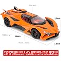 1:24 Scale Exclusive Alloy Metal Pull Back Die-cast Car Scale Model with Sound Light Mini Auto Toy for Kids Metal Model Toy Car with Sound and Light