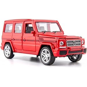 132 scale exclusive alloy metal pull back die-cast car scale model with sound light mini auto toy for kids metal model toy car with sound and light new version amg g65 red