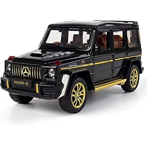 132 scale exclusive alloy metal pull back die-cast car scale model with sound light mini auto toy for kids metal model toy car with sound and light new version amg g63 black