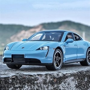 132 scale exclusive alloy metal pull back die-cast car scale model with sound light mini auto toy for kids metal model toy car with sound and light blue