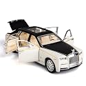 1:32 Scale Exclusive Alloy Metal Pull Back Die-cast Car Scale Model with Sound Light Mini Auto Toy for Kids Metal Model Toy Car with Sound and Light [New Version] (Rolce Royes - Multicolor)