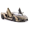 1:32 Scale Exclusive Alloy Metal Pull Back Die-cast Car Scale Model with Sound Light Mini Auto Toy for Kids Metal Model Toy Car with Sound and Light [New Version] (Lamborgini Green)