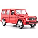 1:32 Scale Exclusive Alloy Metal Pull Back Die-cast Car Scale Model with Sound Light Mini Auto Toy for Kids Metal Model Toy Car with Sound and Light [New Version] (AMG G65 RED)