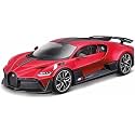 1:32 Scale Exclusive Alloy Metal Pull Back Die-cast Car Scale Model with Sound Light Mini Auto Toy for Kids Metal Model Toy Car with Sound and Light [New Version] (Bugatti DIVO-RED)