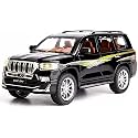 1:32 Scale Exclusive Alloy Metal Pull Back Die-cast Car Scale Model with Sound Light Mini Auto Toy for Kids Metal Model Toy Car with Sound and Light [New Version] (Prado - Multicolor)
