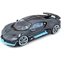 1:32 Scale Exclusive Alloy Metal Pull Back Die-cast Car Scale Model with Sound Light Mini Auto Toy for Kids Metal Model Toy Car with Sound and Light [New Version] (Bugatti DIVO-Grey)