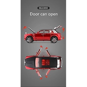 exclusive alloy metal pull back die-cast car scale model with sound light mini auto toy for kids metal model toy car with sound and light new version rolls royce masory-multicolor