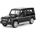 TONIRY1:32 Scale Exclusive Alloy Metal Pull Back Die-cast Car Scale Model with Sound Light Mini Auto Toy for Kids Metal Model Toy Car with Sound and Light [New Version] (AMG G65 Black)