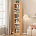 TONY STARK 6 Layer Engineered Wood Book Shelf Multipurpose Home Decor Storage Rack Showcase Organizer for Living Room, Kitchen, Bedroom, Office (Oak Brown / 180 x 33 x 24cm) DIY (Do It Yourself)