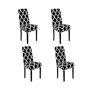 tony stark polyester spandex printed chair cover pack of 6 stretch removable washable short dining chair cover protector seat slipcover beige flower pinkgreen pack of 6