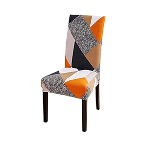 tony stark polyester spandex printed chair cover pack of 6 stretch removable washable short dining chair cover protector seat slipcover beige flower pinkgreen pack of 6