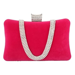tooba women39s beautiful flower box clutch bag  detachable chain sling strap ladies purse wallet silver