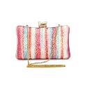 TOOBA Handicraft Beautiful Flower round clutch bag purse for casual wedding Bag for Women Girls