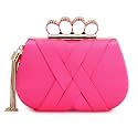 TOOBA Girl's Tassle Clutch (Magenta Rings)