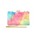 TOOBA Women's Beautiful Flower Box Clutch Bag | Detachable Chain Sling Strap| Ladies Purse Wallet