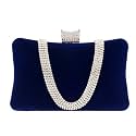TOOBA Women's Beautiful Flower Box Clutch Bag | Detachable Chain Sling Strap| Ladies Purse Wallet, Blue