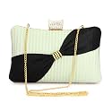 TOOBA Handicraft Beautiful Flower round clutch bag purse for casual wedding Bag for Women Girls