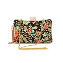 TOOBA Women's Beautiful Flower Box Clutch Bag | Detachable Chain Sling Strap| Ladies Purse Wallet