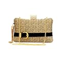 TOOBA Women's Beautiful Flower Box Clutch Bag | Detachable Chain Sling Strap| Ladies Purse Wallet, Multicolour