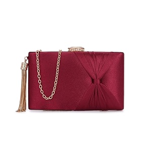 tooba red handcrafted beautiful bling box clutch bag for women