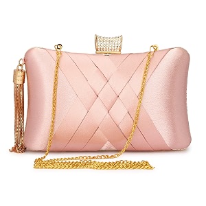 tooba women39s beautiful flower box clutch bag  detachable chain sling strap ladies purse wallet