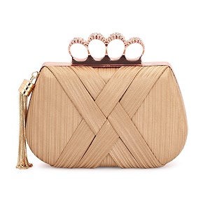 toobacraft women tooba handicraft beautiful flower box clutch bag purse size 8x5 inches for bridal casual party wedding beige 4 rings