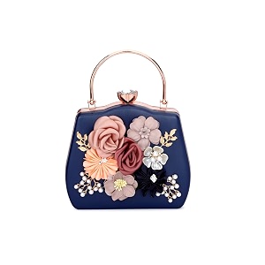 tooba handicraft clutch purse for women with flower box design clutch
