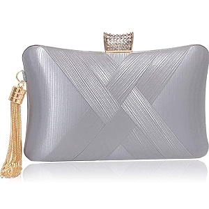 tooba women39s beautiful flower box clutch bag  detachable chain sling strap ladies purse wallet