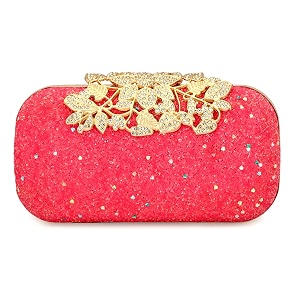 tooba women39s clutch metallic light magenta