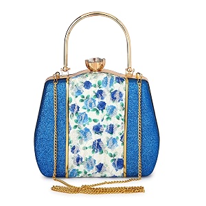 tooba women39s clutch blue floral