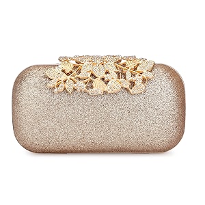 tooba women39s clutch sparkling rose gold