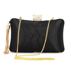 tooba women39s beautiful flower box clutch bag  detachable chain sling strap ladies purse wallet
