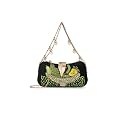 TOOBA Women's Black Handicraft Beautiful Clutch Bag for Wedding, Banquet